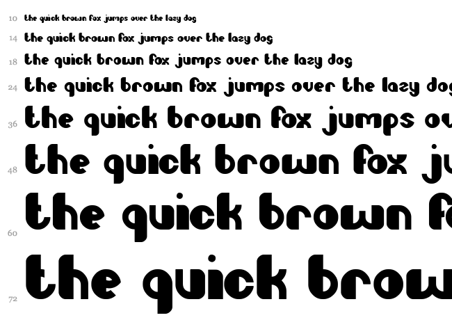 Little Atom font waterfall